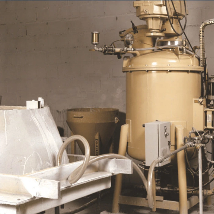 Injection de béton de synthèse